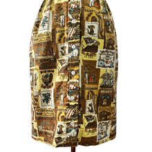 Load image into Gallery viewer, Vintage 60s Jeune Leique Travel Print Dress Size Small
