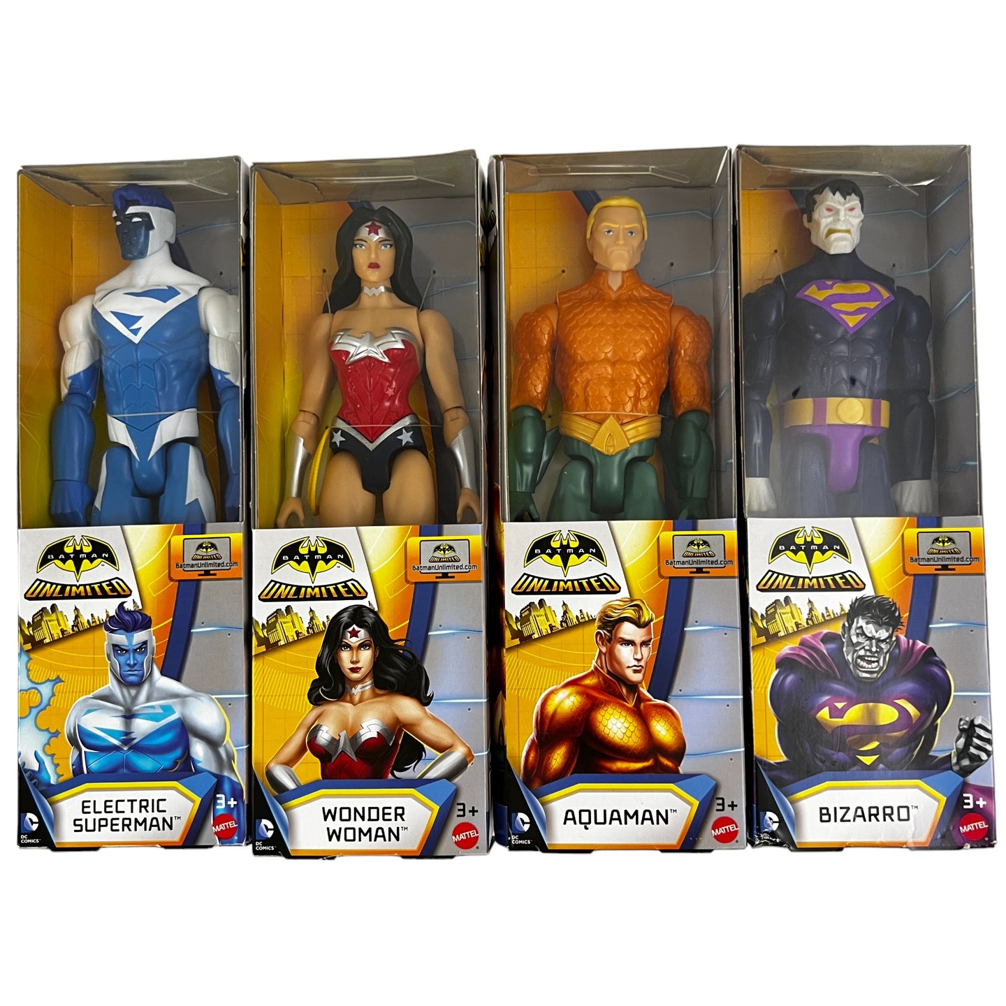 DC Comics Batman Unlimited Wonder Woman Aquaman Bizzard and Electric Superman 