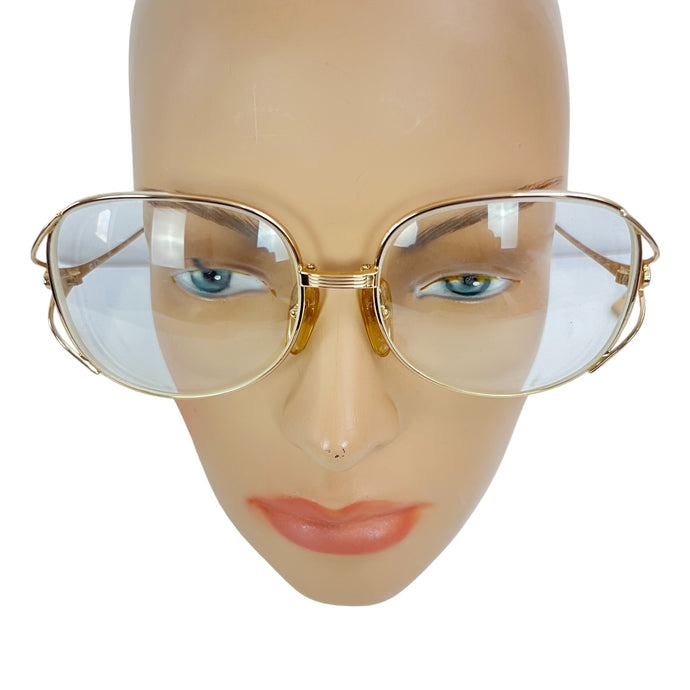 Vintage 70s Christian Dior Frames Prescription Eyeglasses 57mm