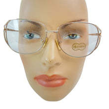 Load image into Gallery viewer, Vintage 70s Galileo 18K Gold Plate Clear Glasses 54mm 
