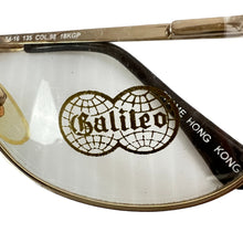Load image into Gallery viewer, Vintage 70s Galileo 18K Gold Plate Clear Glasses 54mm 
