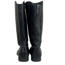 Load image into Gallery viewer, Born Tall Black Leather Studded Boots Size 6.5
