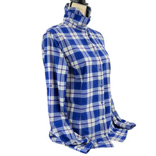 Load image into Gallery viewer, Duluth Sidewinder Blue Plaid Long Sleeve Shirt Size Medium

