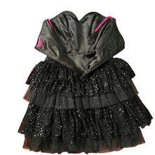Load image into Gallery viewer, Betsey Johnson Strapless Sequin Black Dress
