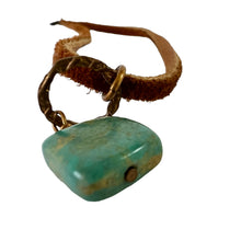 Load image into Gallery viewer, Vintage  Handmade Leather Turquoise Necklace. 
