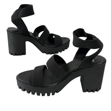 Load image into Gallery viewer, Madden Girl Black Block Heel Women Sandals Size 11
