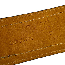 Load image into Gallery viewer, Vintage Worth Brown Croc Embossed Leather Belt USA Size Small
