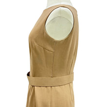 Load image into Gallery viewer, Albert Nipon Camel Jacket and Belted Sweath Dress Size 6
