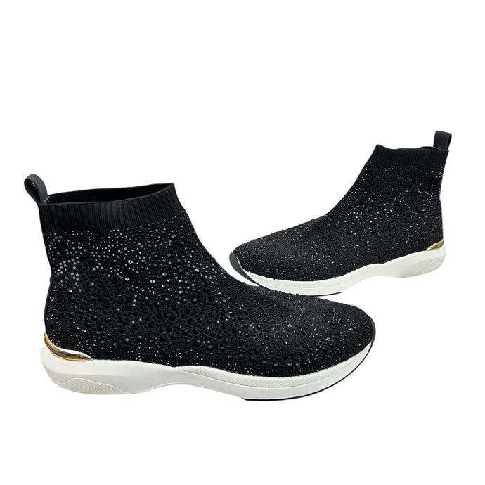 Carvela Jibberish Bling High-Top Woven Trainers Size Euro 41/US 8