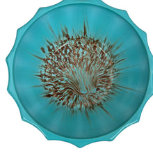 Load image into Gallery viewer, MCM Turquoise Gold Flecks Ashtray 3-Piece Set Made in Italy
