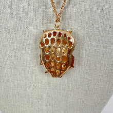 Load image into Gallery viewer, Sparkly Owl Pendant Necklace by Betsey Johnson 30&quot;
