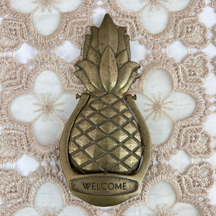 Vintage Brass Pineapple Door Knocker 7