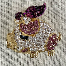 Load image into Gallery viewer, Betsey Johnson Rhinestone Cute Pig Pendant 2.5&quot;
