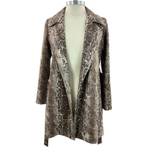 Load image into Gallery viewer, Leopard Print Trench Coat Size Small
