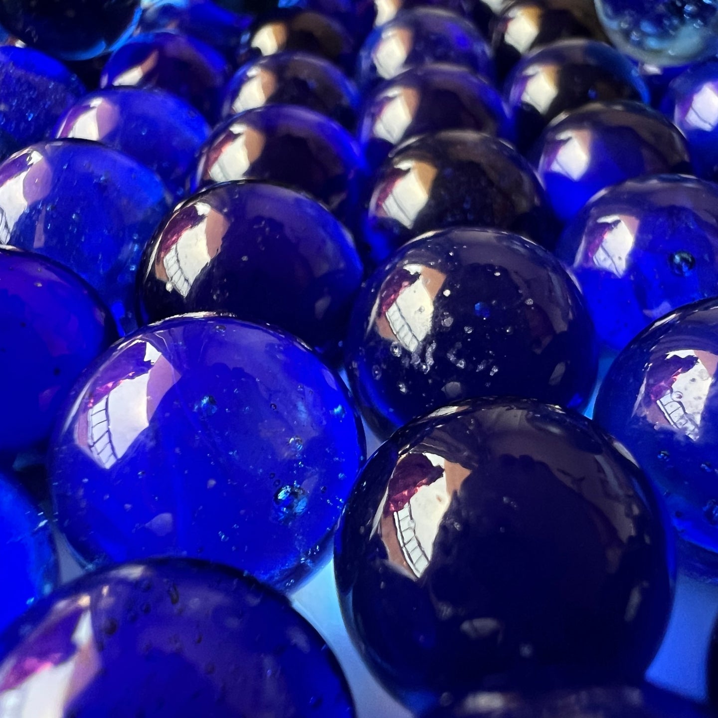 Vintage Blue Marbles Lot Sale