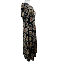 Load image into Gallery viewer, Vintage Safari Animals Maxi Dress Size Petite Medium
