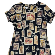 Load image into Gallery viewer, Vintage Safari Animals Maxi Dress Size Petite Medium
