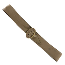 Load image into Gallery viewer, Vintage 80s Beige Leather Cinch Belt Size Small
