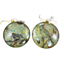 Load image into Gallery viewer, Roman Round Christmas Ornaments with Birds 24 Piece Ornament Set
