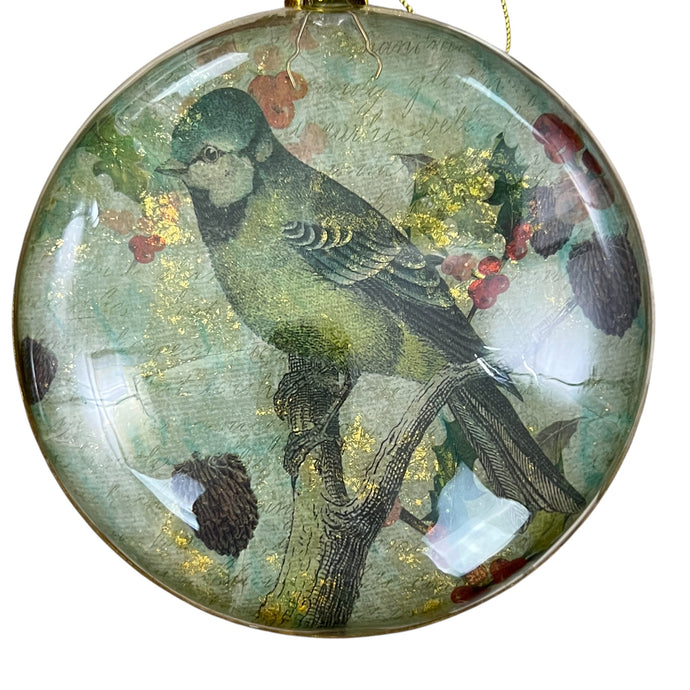 Roman Round Christmas Ornaments with Birds 24 Piece Ornament Set