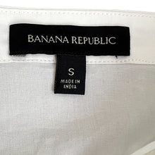 Load image into Gallery viewer, Banana Republic White Puff Sleeve Blouse Size Small
