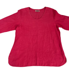 Load image into Gallery viewer, Flax Pink 100% Linen Pant Set Size Large
