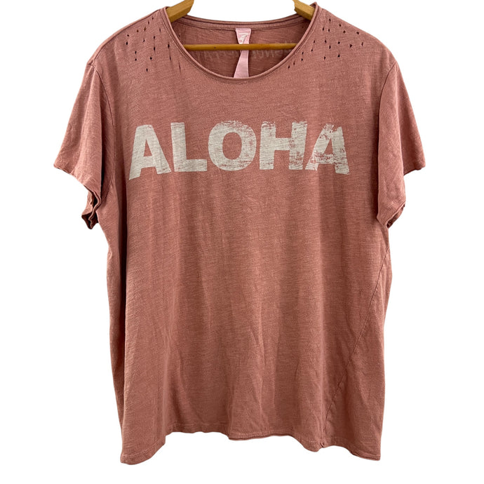 Magnolia Pearl Distressed Aloha T Shirt