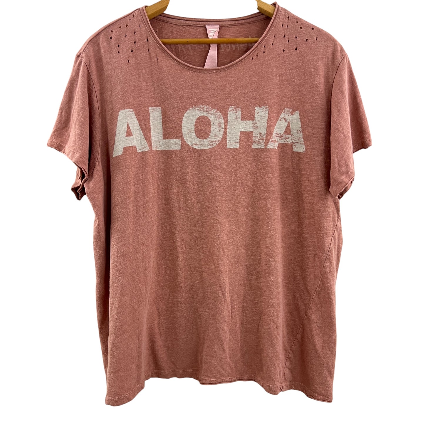 Magnolia Pearl Distressed Aloha T Shirt
