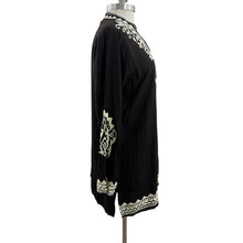 Load image into Gallery viewer, Brown Embroidered Tunic Dress Size Medium
