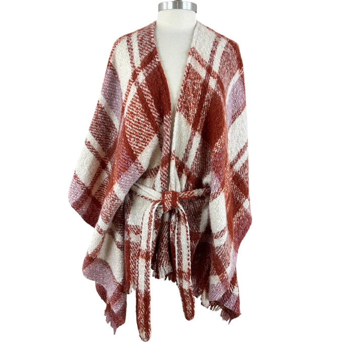 MAX STUDIO Belted Poncho One Size