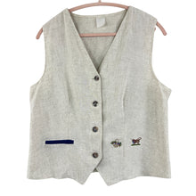 Load image into Gallery viewer, VTG Vest with Embroidery Accent Size Large
