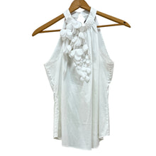 Load image into Gallery viewer, White Ruffle Collar Sleeveless Top Size Small
