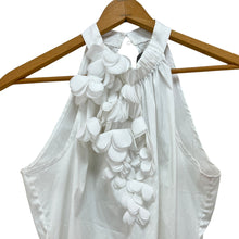 Load image into Gallery viewer, White Ruffle Collar Sleeveless Top Size Small
