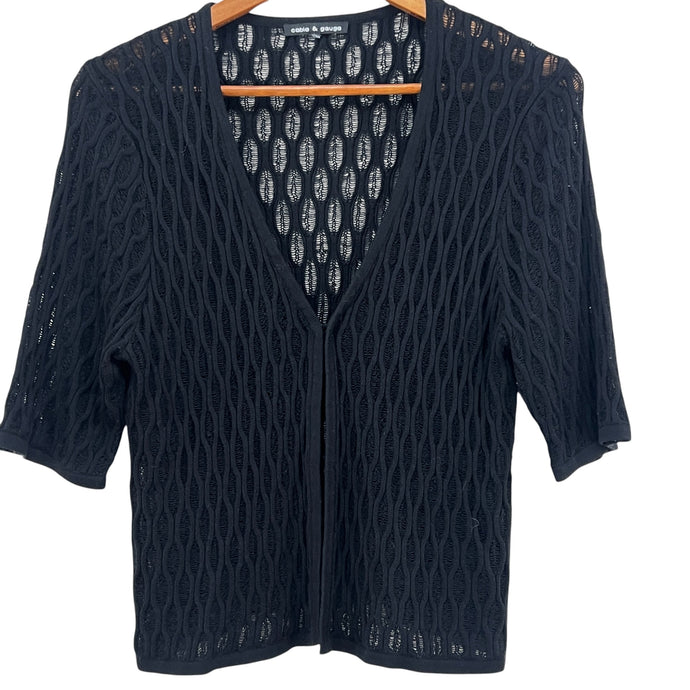 90s Y2K 3/4 Sleeve One Button Cardigan