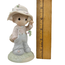 Load image into Gallery viewer, Precious Moments Porcelain Fishing Boy with Original Box
