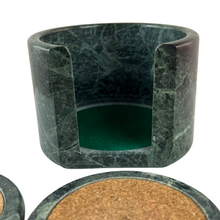 Load image into Gallery viewer, MCM Green Marble Coaster Set
