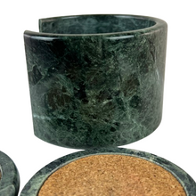 Load image into Gallery viewer, MCM Green Marble Coaster Set
