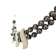 Load image into Gallery viewer, Vintage Silver Bead Tribal Collar Necklace
