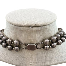 Load image into Gallery viewer, Vintage Silver Bead Tribal Collar Necklace
