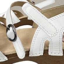 Load image into Gallery viewer, Dansko Women&#39;s Season Adjustable Sandal - White Size 37
