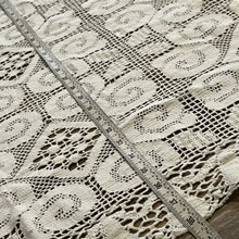 Load image into Gallery viewer, Vintage Hand Crochet Lace Tablecloth Granny Chic Size 50 x 38
