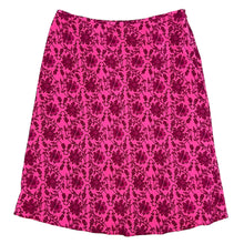 Load image into Gallery viewer, Pink Floral Silk Midi Skirt Size 14
