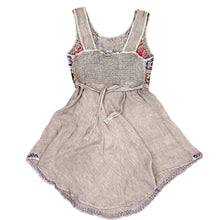Load image into Gallery viewer, Sleeveless Embroidered Patchwork Dress Size S/M
