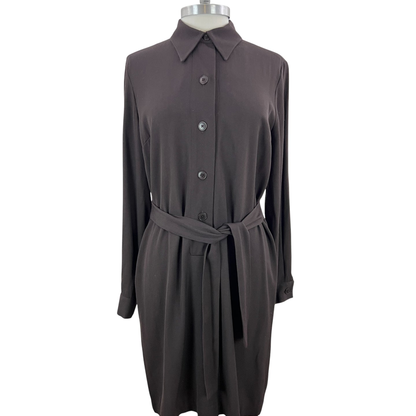 90s Banana Republic Brown Shirt Dress Size 8