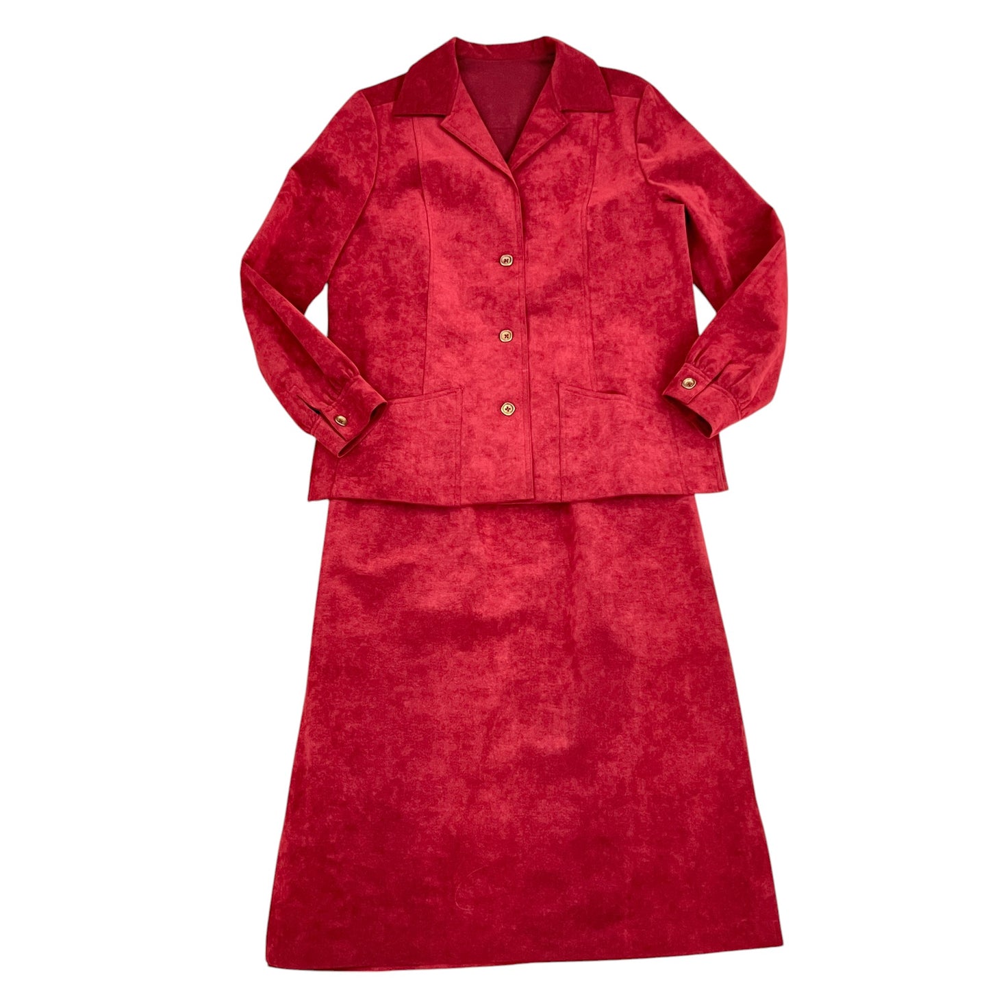 70s Ultra Suede Skirt Set Size Medium
