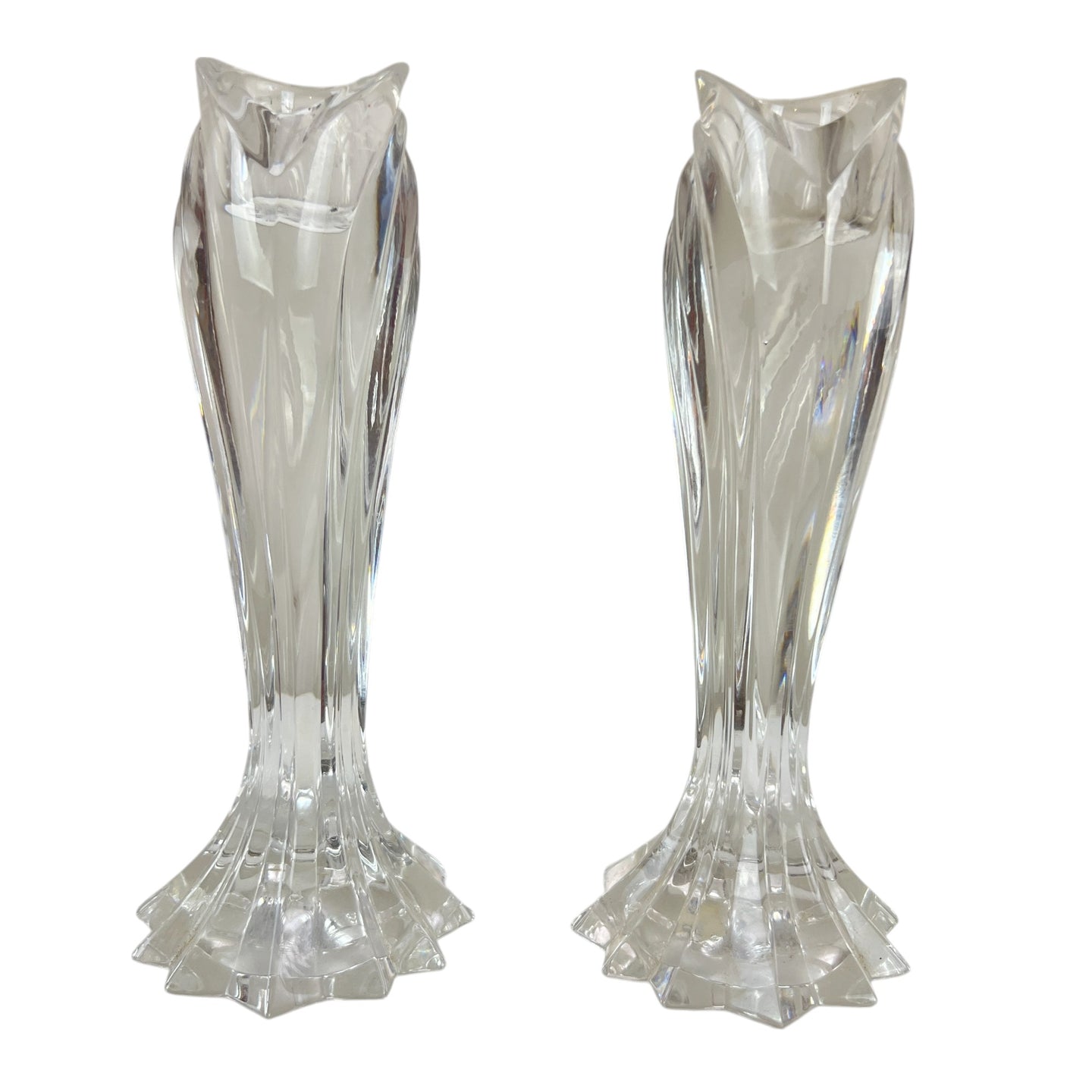 Lenox Artic Crystal Candlesticks