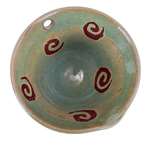 Load image into Gallery viewer, Vintage Swirl Pottery Matcha Bowl with Spout Signed
