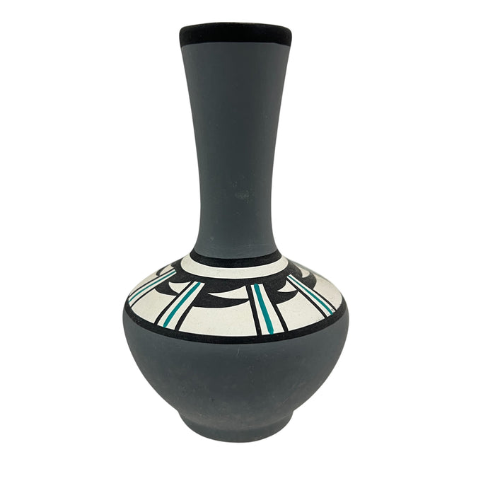 Hand-painted Southwestern Pottery Bud Vase