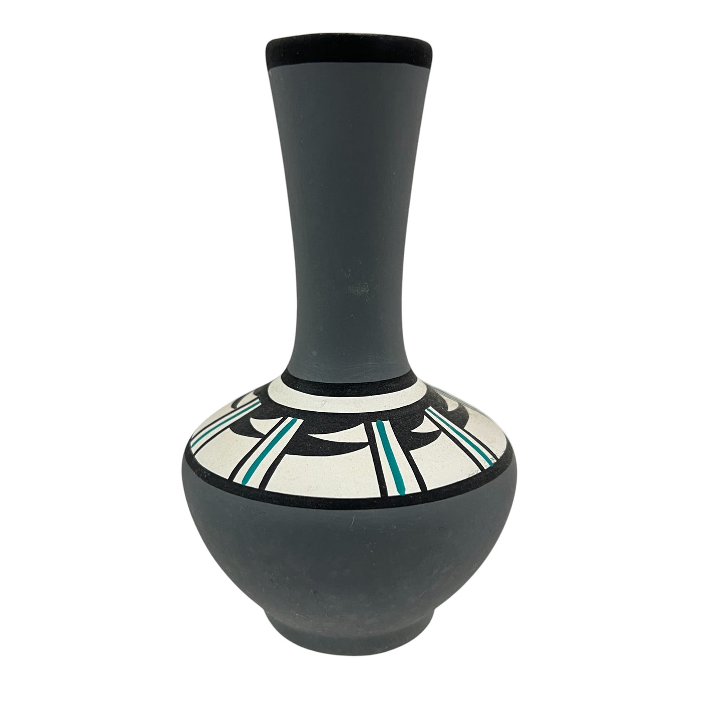 Hand-painted Southwestern Pottery Bud Vase