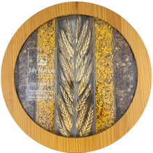 Load image into Gallery viewer, France Wood Clear Tray with Dried Grain Flowers Herbs
